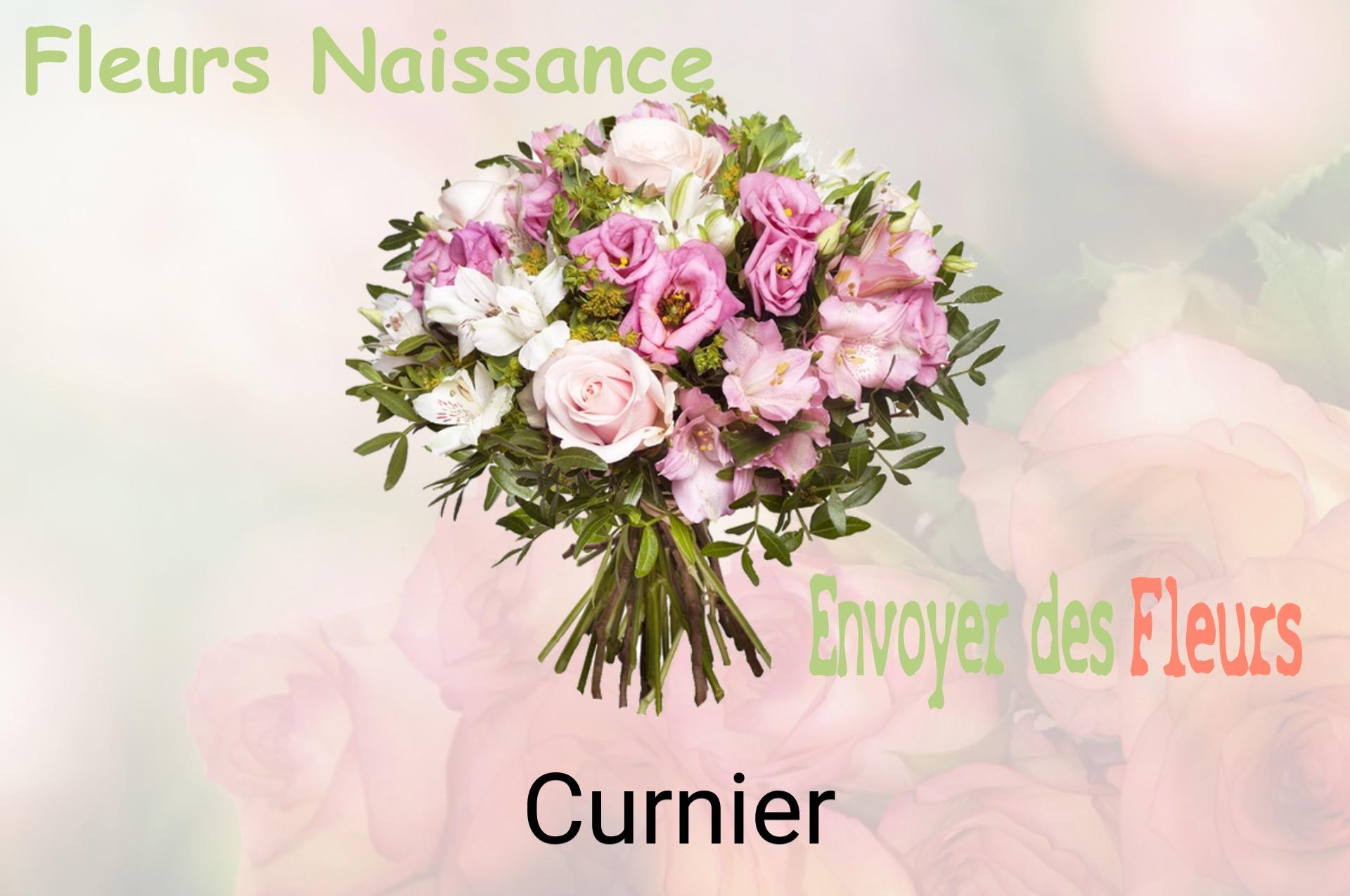 Bouquet de fleurs de naissance livré à Curnier